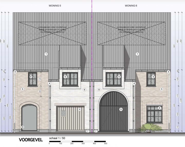 Voorgevel Lot 5 6