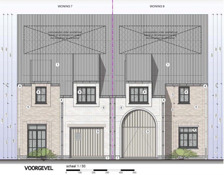 Voorgevel Lot 7 8